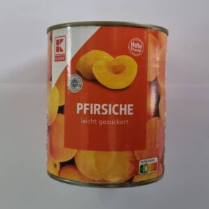 Pfirsiche leicht gezuckert K-Classic 820g/480g Brzoskwinie w syropie.