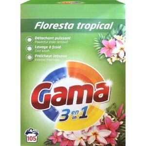 Gama proszek do prania uniwersalny 3w1 Floresta Tropical 105 prań MEGA