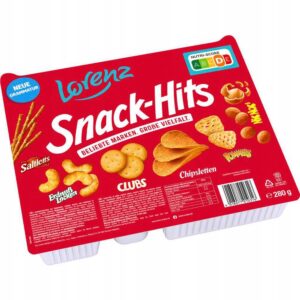 LORENZ SNACK HITS MIX PALUSZKI KRAKERSY PRZEKĄSKI 280G, z Niemiec !