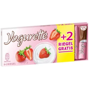 Yogurette Czekoladki truskawkowo-jogurtowe 8+2 szt. 125g