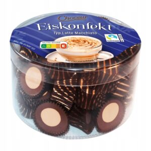 CHOCEUR EISKONFEKT LODOWE ZIMNE CZEKOLADKI LATTE MACCHIATO 300g PAPILOTKI