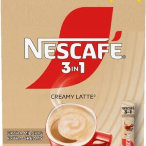 Kawa w Saszetkach Nescafe 3w1 Creamy Latte Karton 16,5g x 10szt 165g z Niemiec