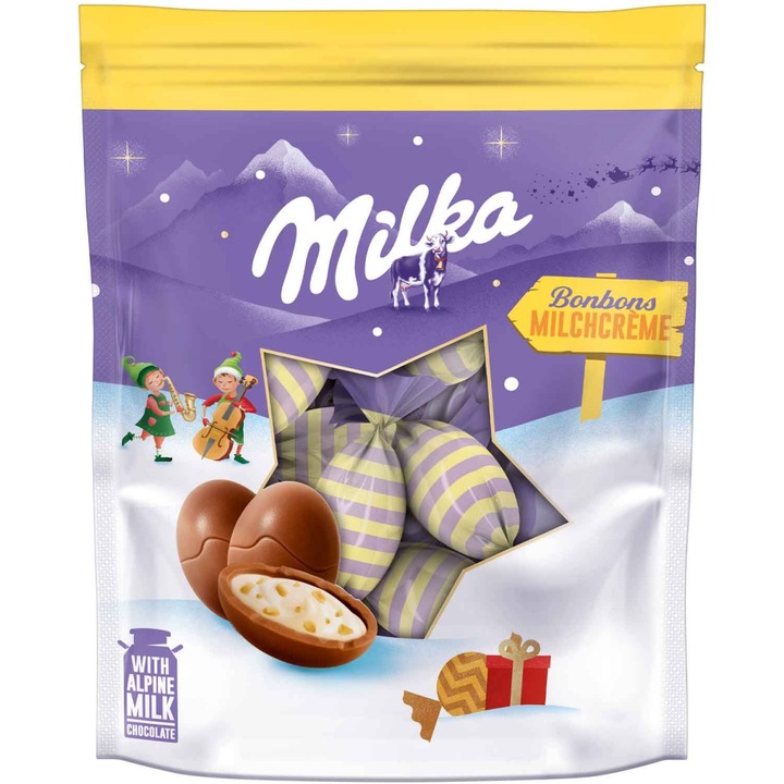 Milka Bonbons Cukierki Z Nadzieniem Mlecznym I Orzechami 86g Niemcy 