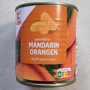 Mandarin-Orangen 312g/175g Mandarynki w syropie