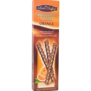 Chocolate Sticks Orange Pomarańczowe Pałeczki 75 g