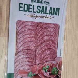 Salami Delikatesowe ja! Edelsalami – delikatnie wędzone, 150 g | Prosto z Niemiec