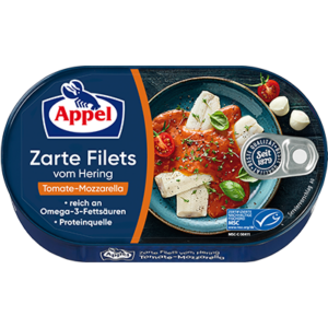 Appel Filet śledziowy w sosie pomidorowym z MOZZARELLĄ 200 g DE