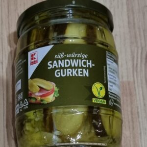 K-Classic Ogórki Kanapkowe Słodko-Pikantne – 530 g 300 g po odsączeniu