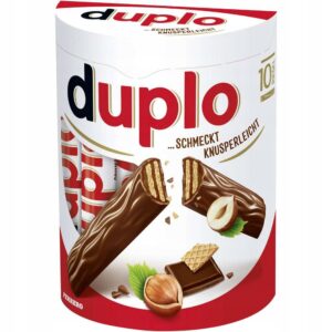 Duplo Batoniki Czekoladowe z Orzechem Laskowym – 10 szt., 182 g