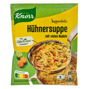 Knorr Hühnersuppe mit Nudeln – Zupa Drobiowa z Makaronem, 3 Porcje (750 ml)