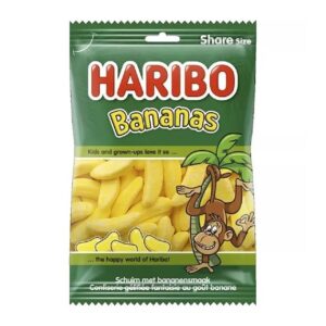 Haribo Bananas – piankowe żelki o smaku banana 240g (Share Size)      Y