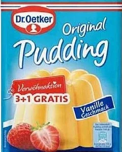 Budyń Dr. Oetker o smaku waniliowym 4 szt. 148 g z Niemiec