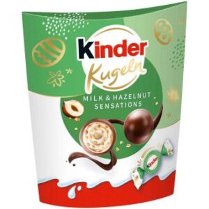 Kinder Kugeln Milk & Hazelnut 90 g – kulki czekoladowe z orzechem laskowym (10 szt.)