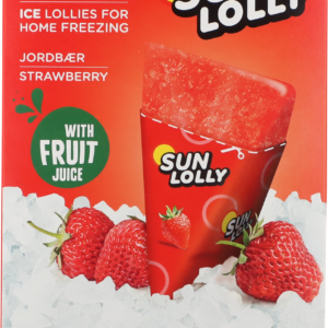 Sun Lolly Strawberry – Lody do zamrażania truskawkowe 8 szt. (480 ml)