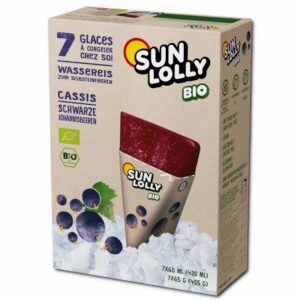 Sun Lolly BIO Czarna Porzeczka Lody do Zamrożenia 7 x 60 ml