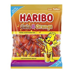 Haribo Cola & Orange Żelki Smak Cola i Pomarańcza 175 g