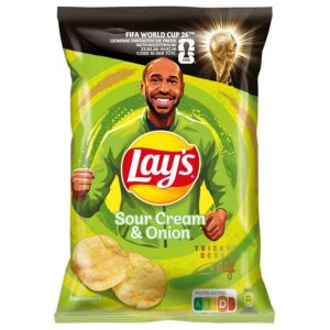 Lay's Sour Cream & Onion – chrupiące chipsy ziemniaczane na udaną imprezę – 150 g