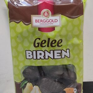 Berggold Gelee Birnen Gruszki w Galaretce w Czekoladzie Vegan 250 g