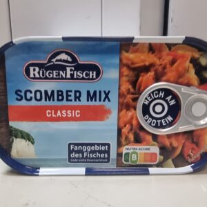 Rügen Fisch Scomber Mix Classic – Mix Makreli Classic 120 g