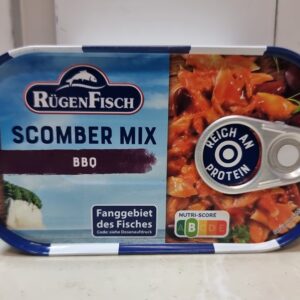 Rügen Fisch Scomber Mix BBQ – Mix Makreli w Sosie BBQ 120 g