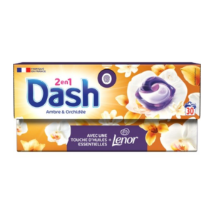 Dash 2en1 Ambre & Orchidee Kapsułki do prania 30p 573g