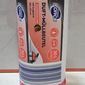 Power Force Worki na śmieci zapachowe Arbuz 30 L – 35 szt.