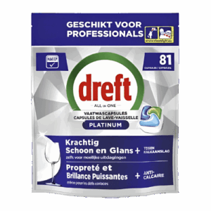 DREFT ALL IN ONE PLATINUM ORIGINAL KAPSUŁKI DO ZMYWARKI 81 szt DE, NL, FR