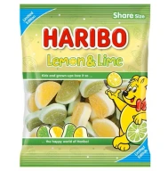 Żelki Lemon & Lime Żelko Pianki Cytrynowe Haribo 160 g z Niemiec