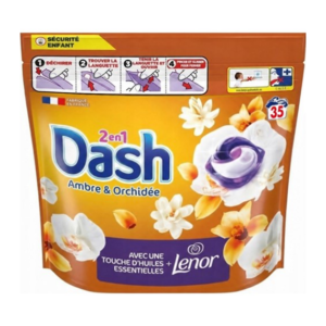 Dash 2en1 Ambre & Orchidee Kapsułki 35p 668g