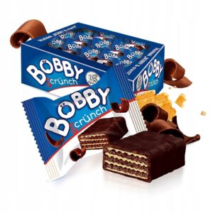 Wafelki kakaowe BOBBY CRUNCH z pastą z orzechów arachidowych ABK 1,2 kg